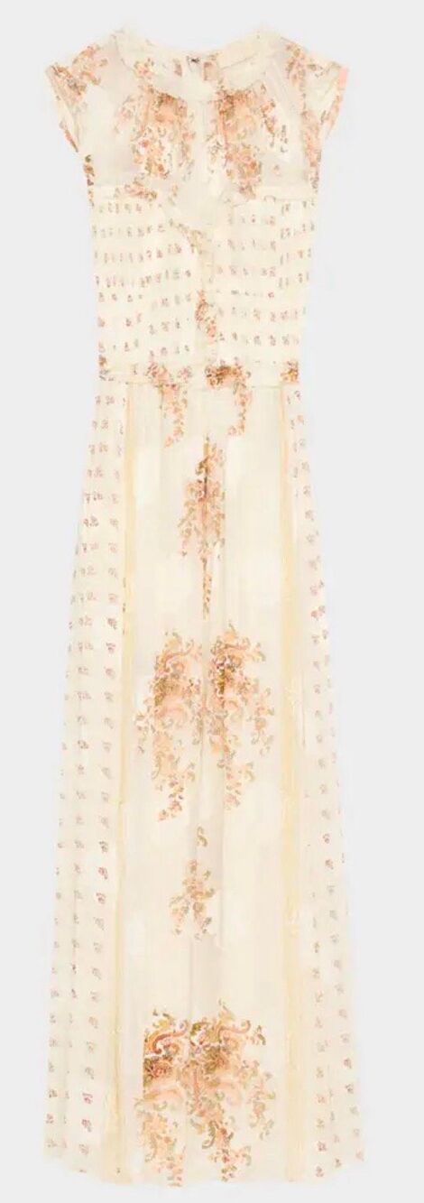 Ulla Johnson Kasia Sleeveless Floral Silk Midi Dress New with Tags Size 8 - Picture 1 of 10